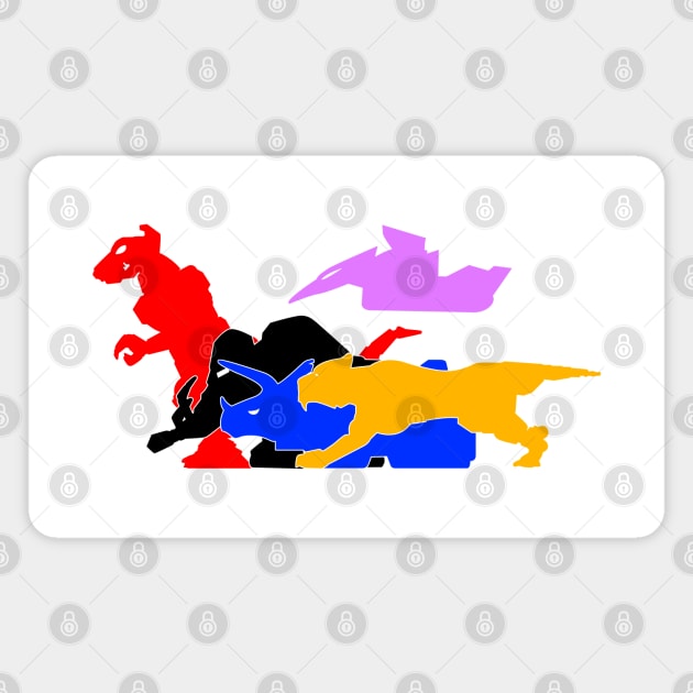 Running Zords Magnet by nickbeta